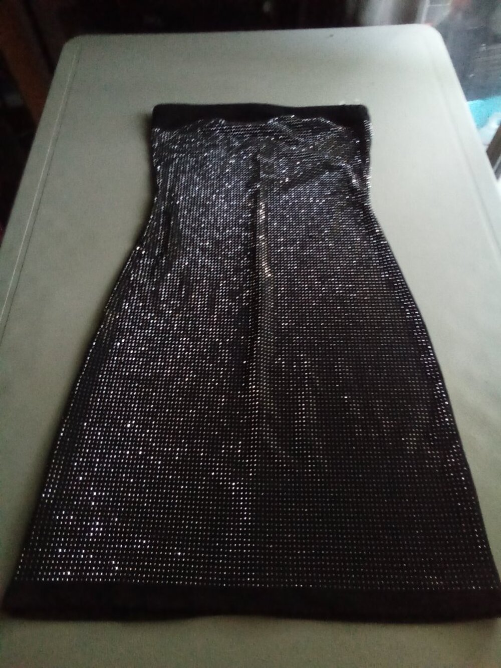 Sparkling strapless stretch dress new
